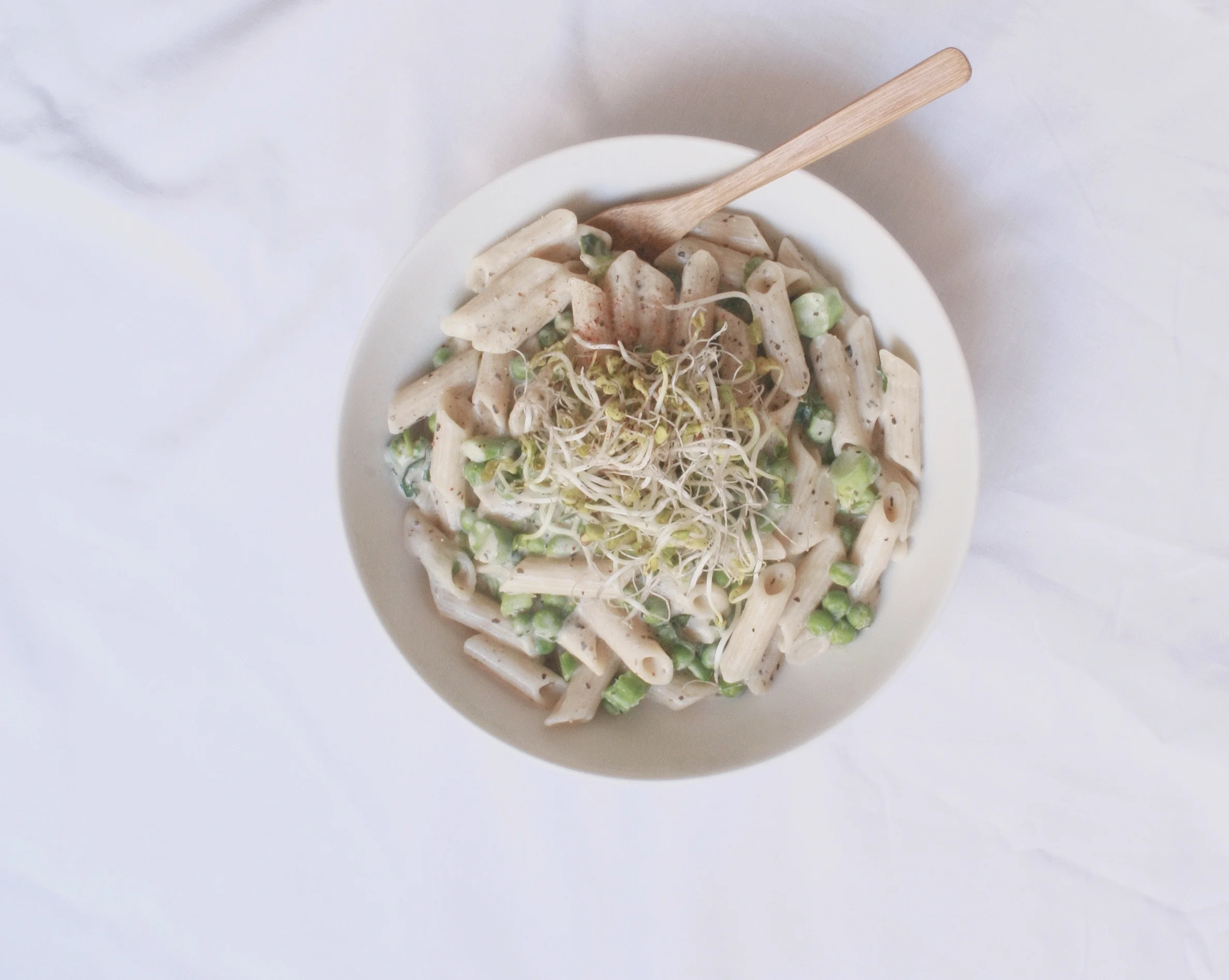 Creamy Pasta With Peas