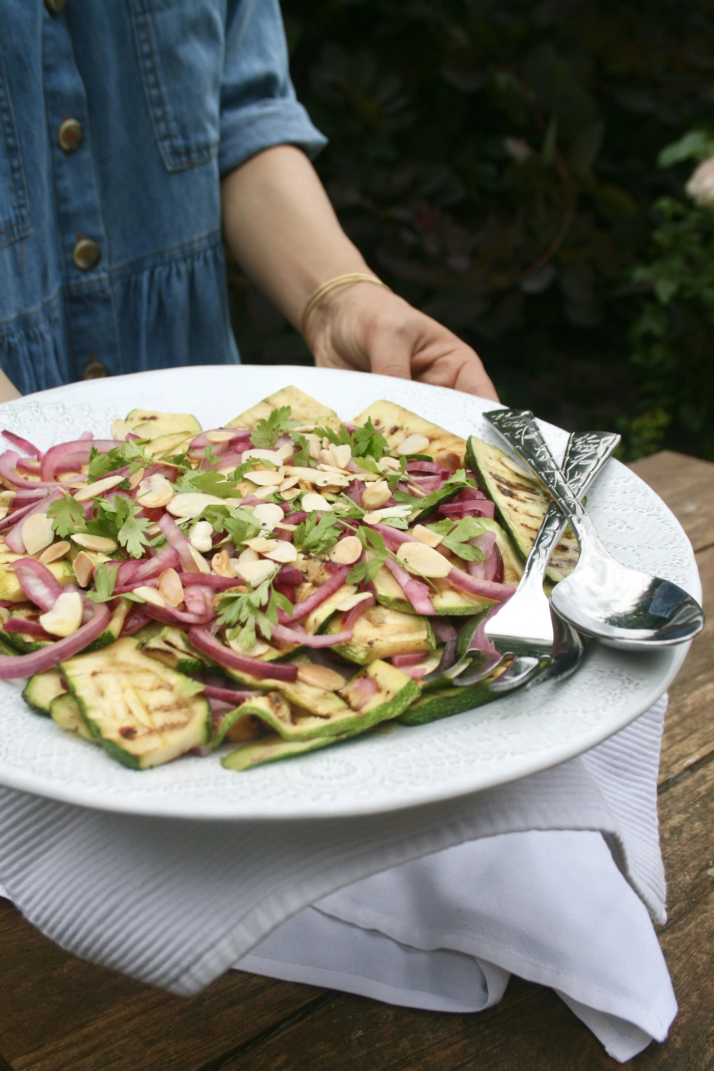 Grilled Courgette Salad