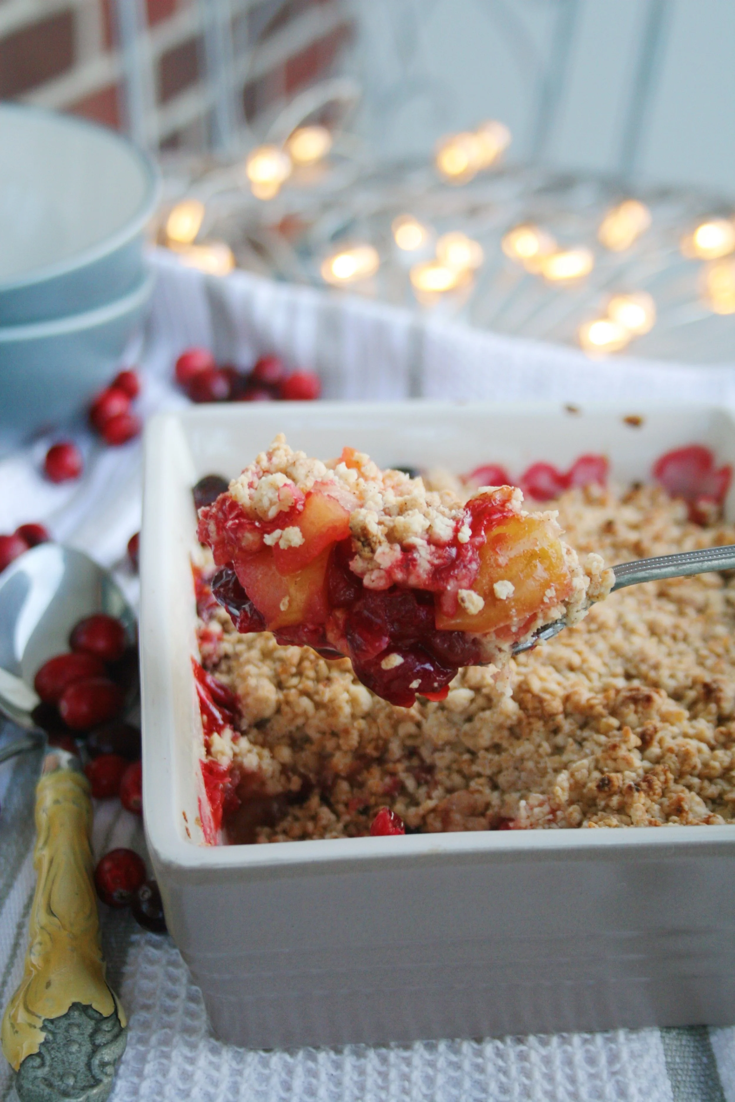 Apple &amp; Cranberry Crumble