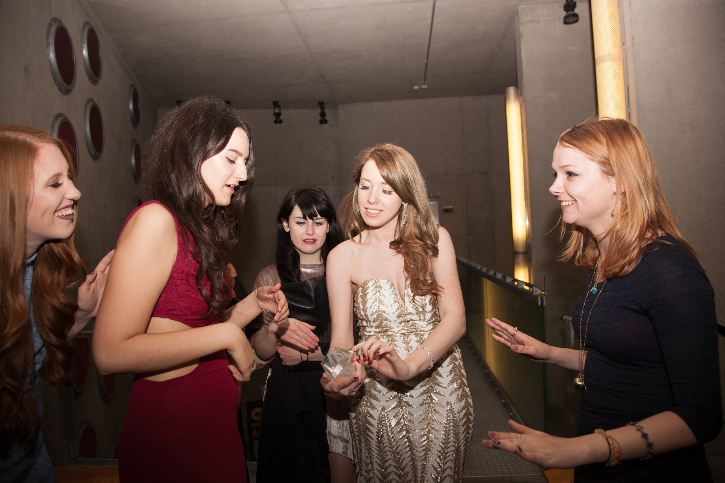 Hannah Bury, Kerenza Qayum, Elinor O'Leary, Caris Rianne and Effy Willis.