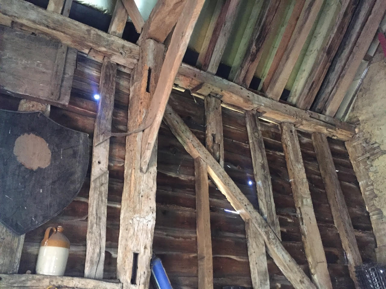 Interior of the old stables where Foxhole will be shot next month.