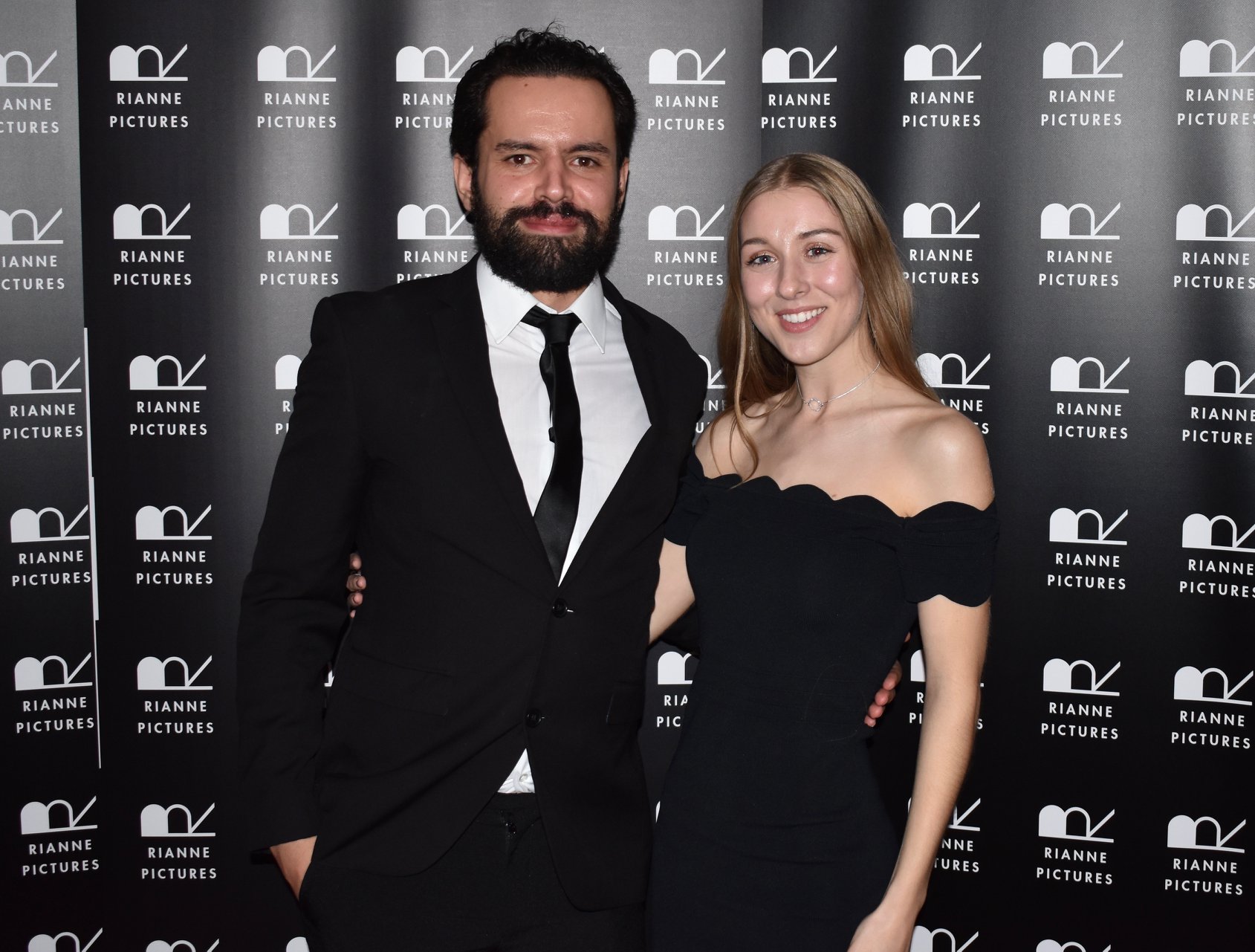Actors Adam Sabatti and Eloise Rust.