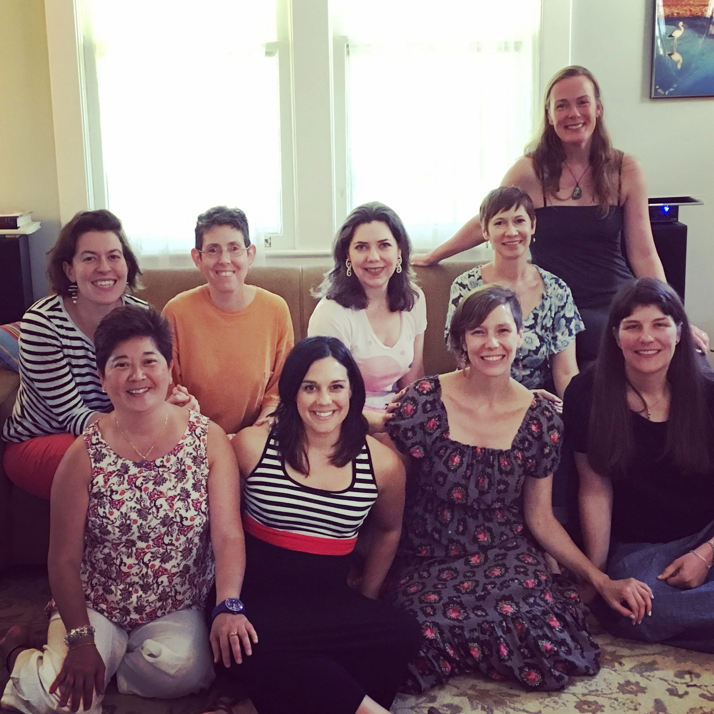 A sweet moment from a brunch reunion with the Self Care 101 Alumni group. 