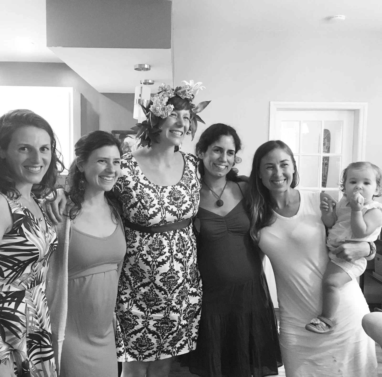 Here I am, enjoying a beautifully imperfect baby shower with some of my favorite ladies in the world. 
