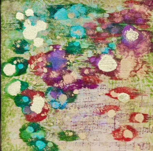 SOLD Alcohol inks and stamping