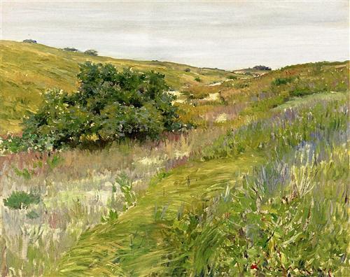 Shinnecock Hills, as depicted by impressionist artist William Merritt Chase in the 1890s, was just waiting for a golf course to be laid upon the landscape.