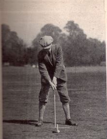 Abe Mitchell provided the model for the golfer atop the Ryder Cup.