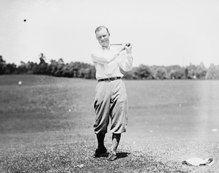 Chick Evans was the first player to win the United States Open and the United States Amateur championships in the same year.
