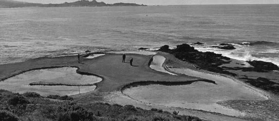 The original 7th hole at Pebble Beach.