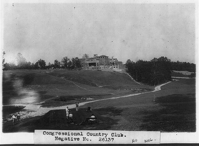 Play went on at Congressional as America's largest clubhouse was being readied.