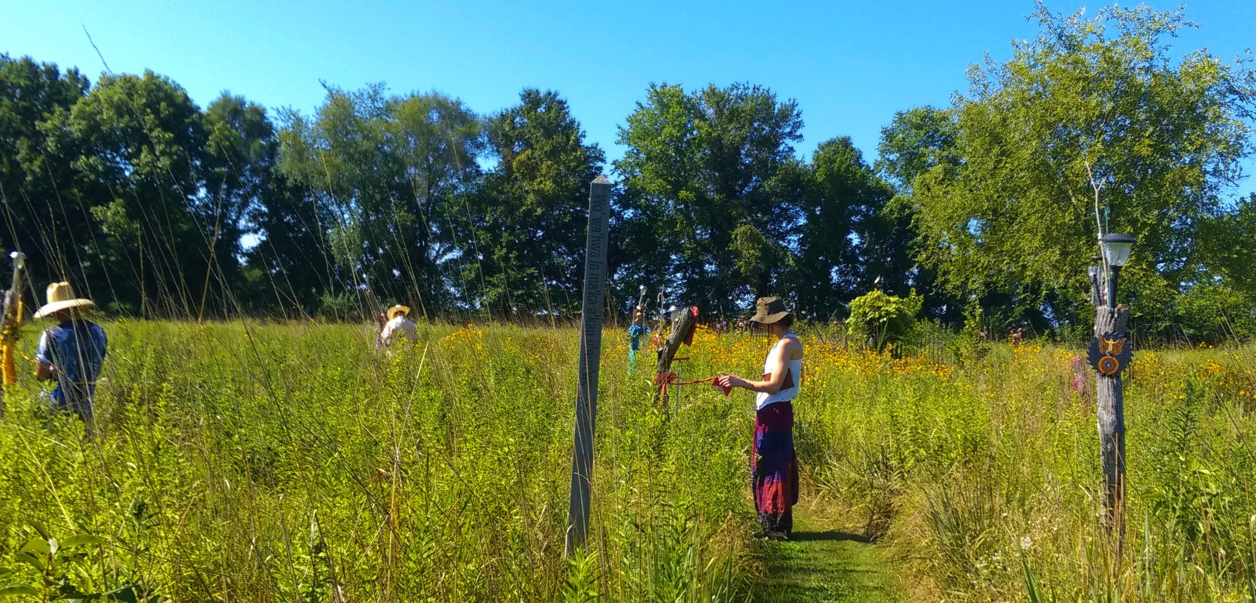 Moving through your own Chakra system as you walk the Prairie Labyrinth
