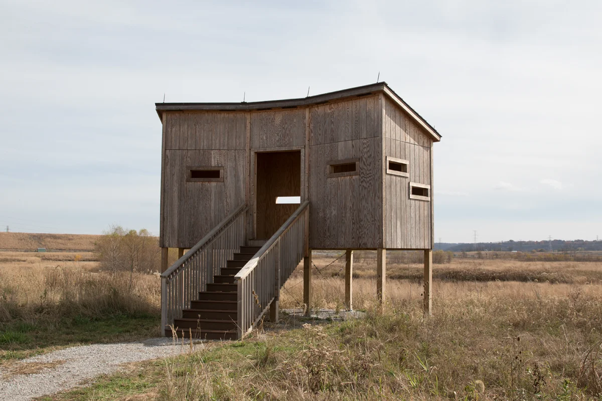 Wildlife Viewing Stand - Fernald Preserve, Hamilton, Ohio Site of the former Fernald Feed Materials Production Center