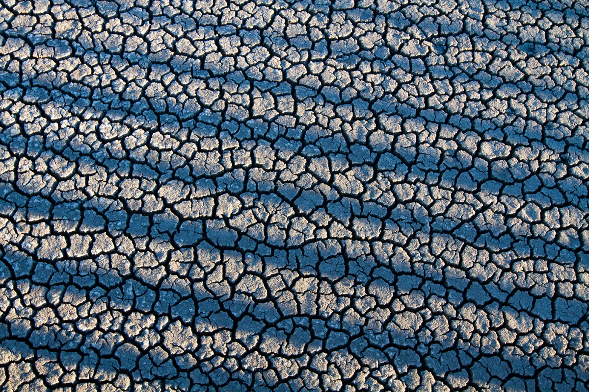 Cracked Lake Bed - Big Bear, CA 2013