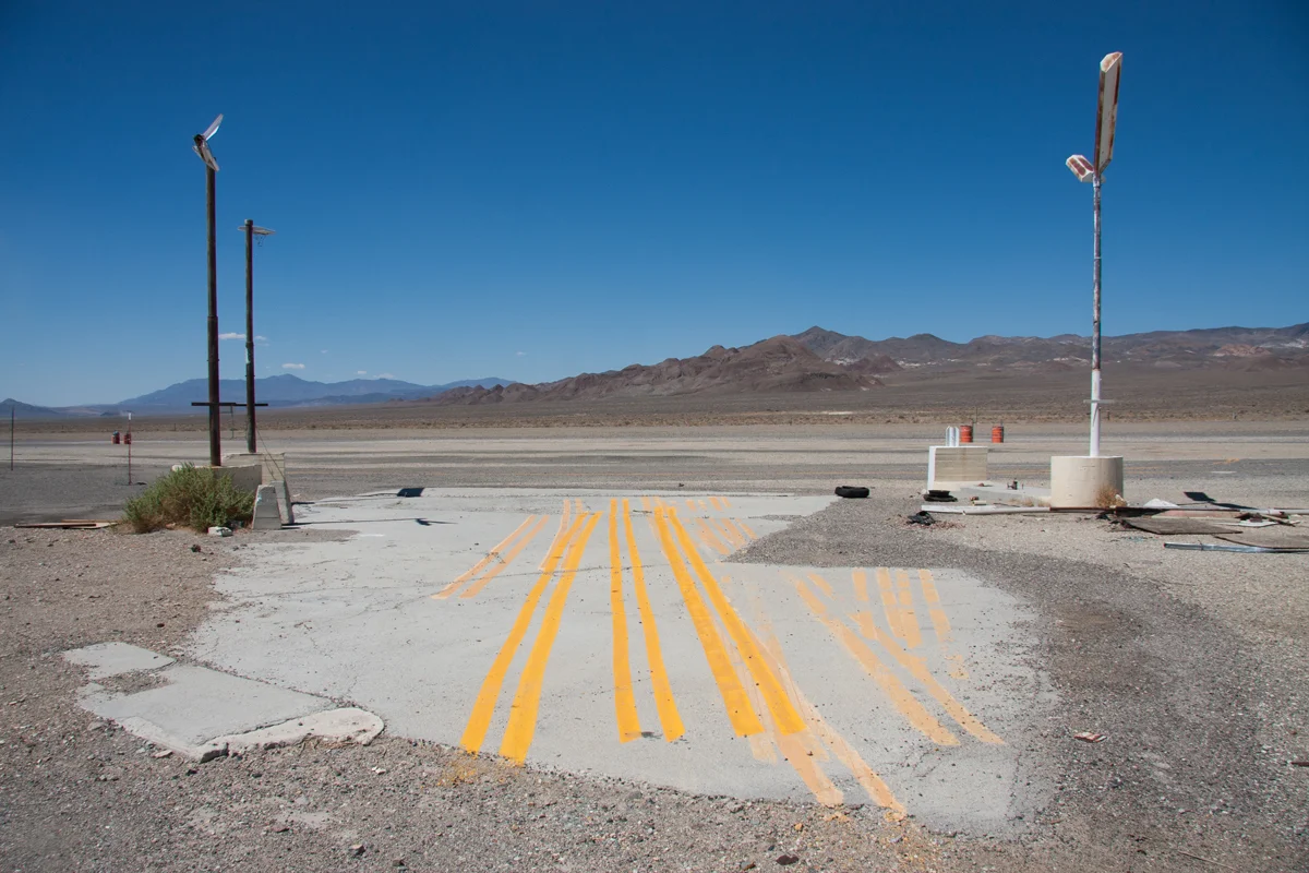 Paint test at an abandoned gas station - Coaldale, Nevada 2009