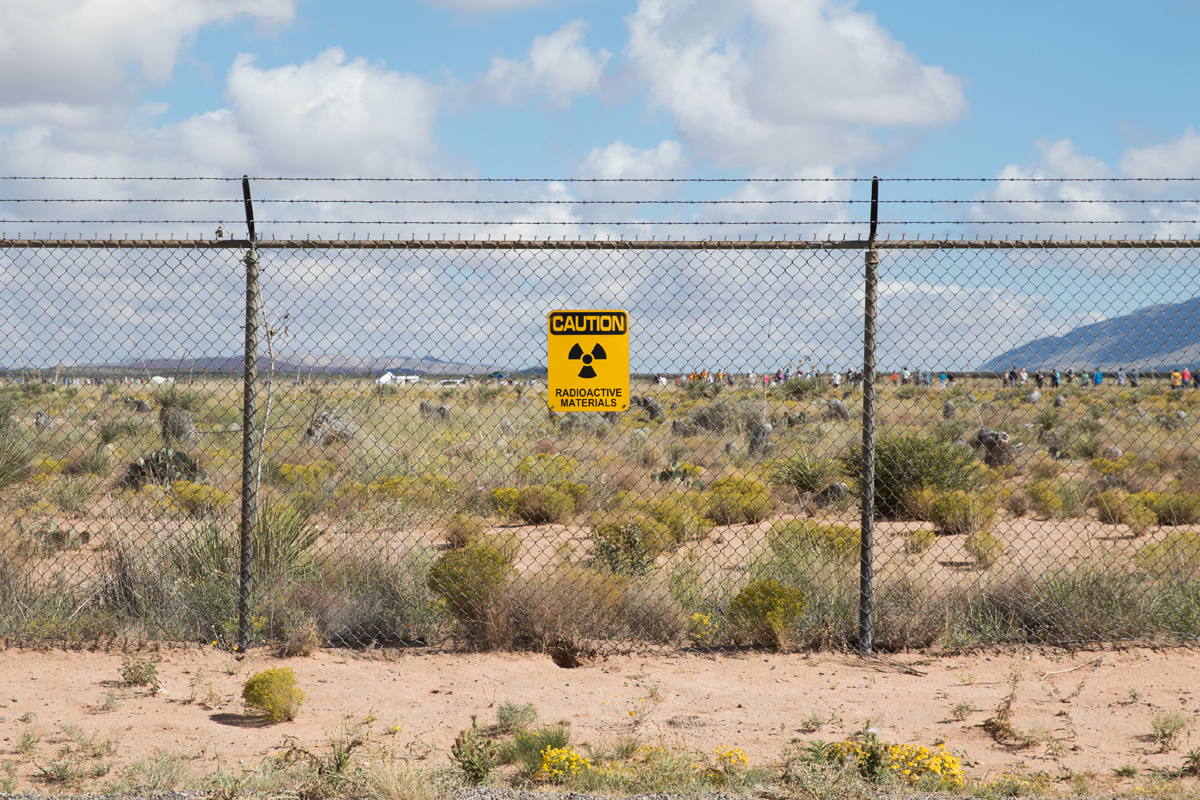  Outer fence line surrounding the Trinity Site, WSMR, New Mexico. 