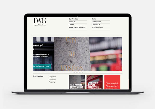 Ingram Winter Green – website content