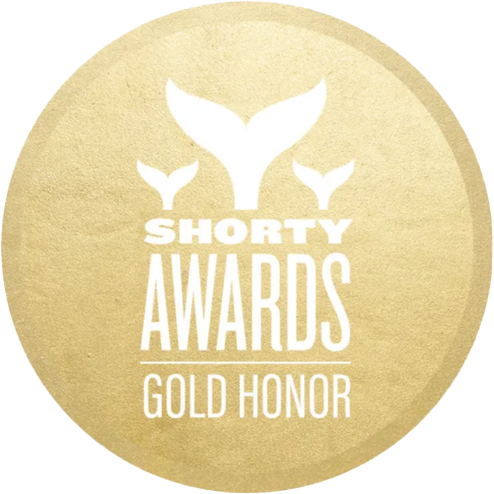 Shorty Awards Gold Honor