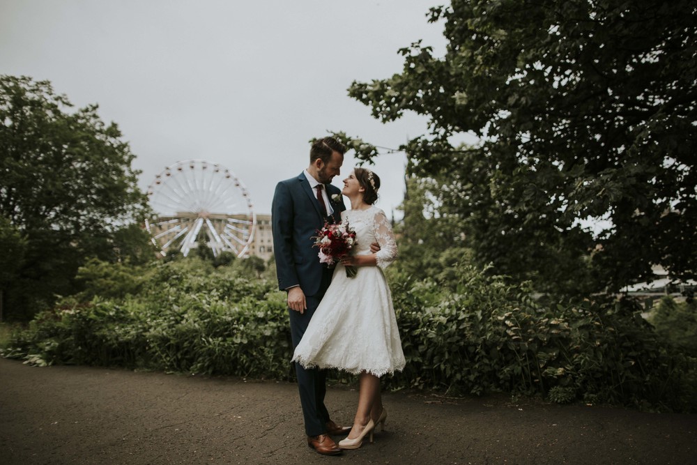 edinburgh pricess gardens wedding photographer