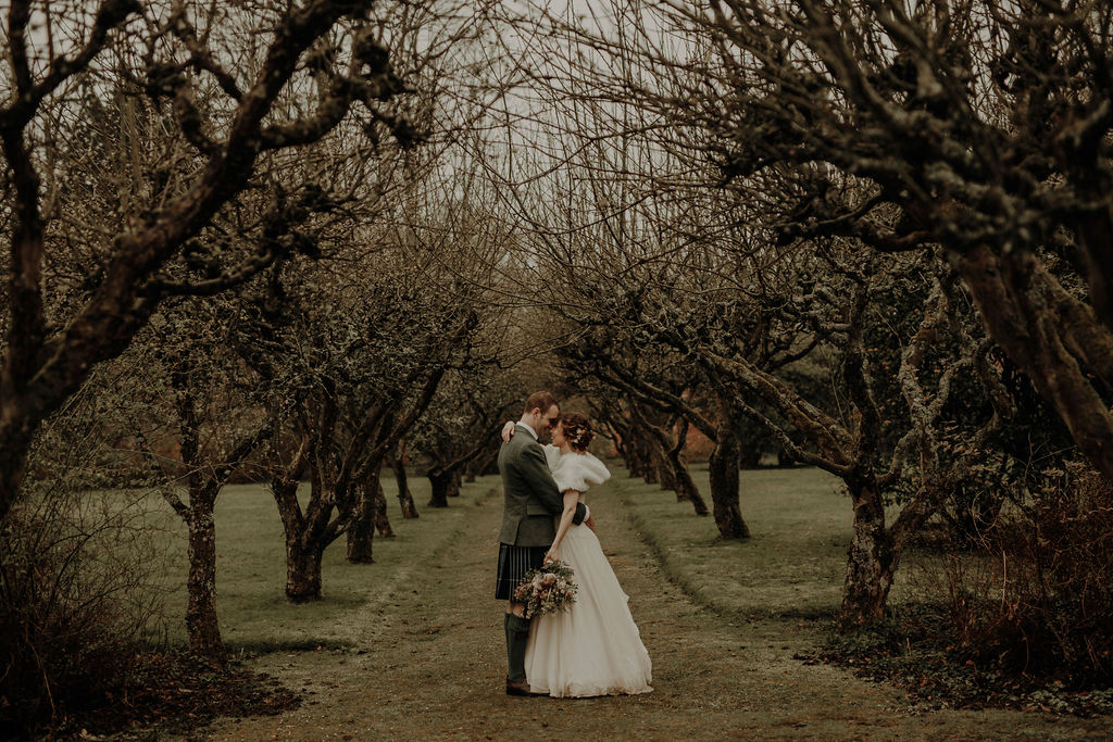 Spring wedding Byre at Inchyra