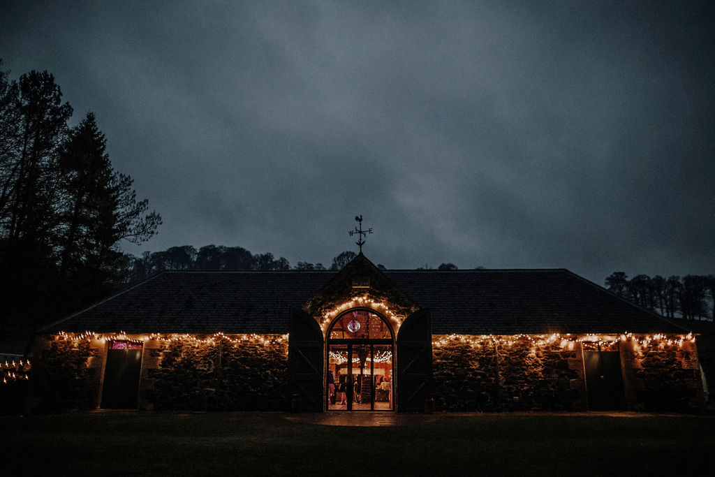 Night picture of Byre at Inchyra