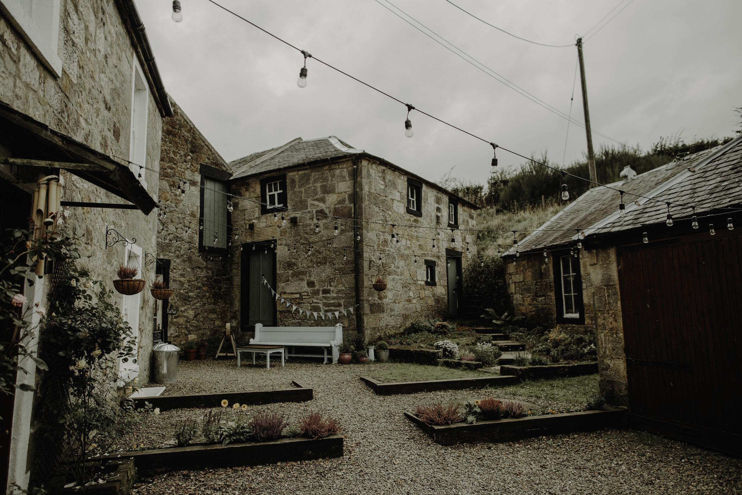 boho wedding Scotland barn rustic venue near Glasgow