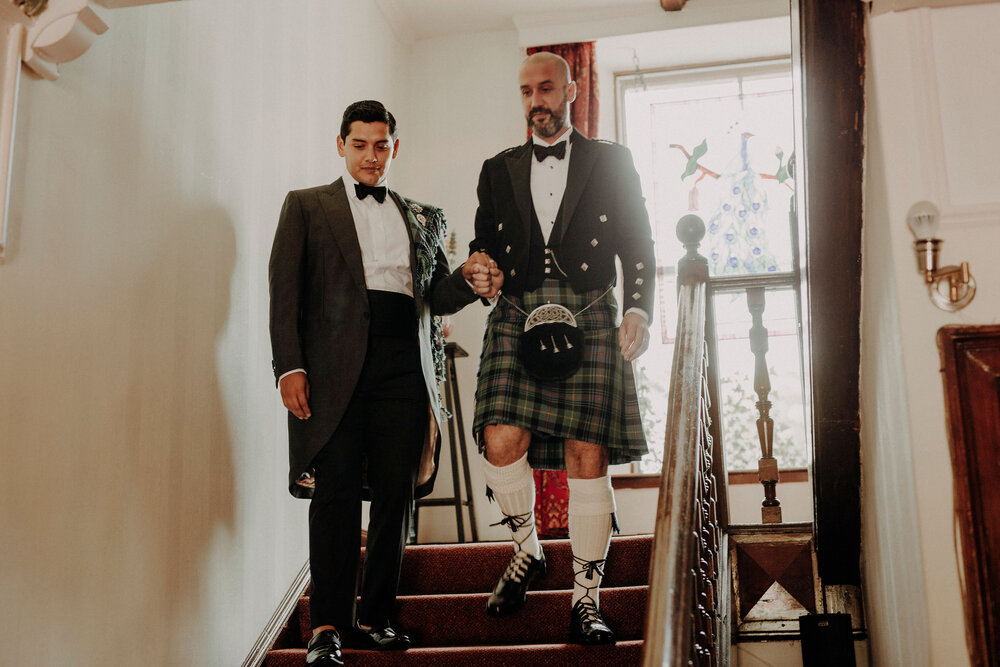  David and James same sex wedding in Scotland 