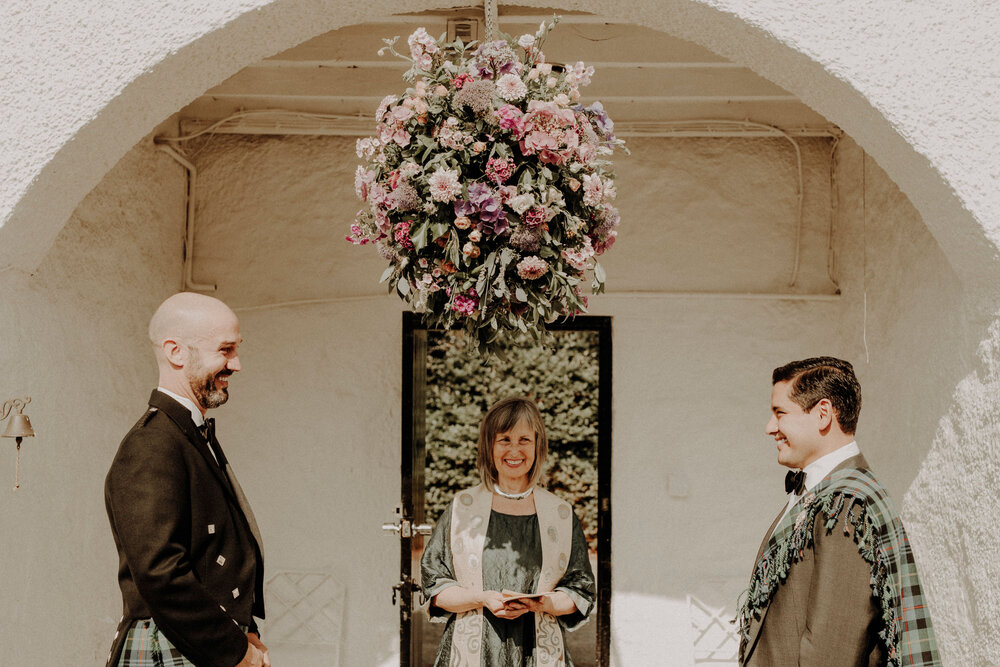  David and James same sex wedding in Scotland 