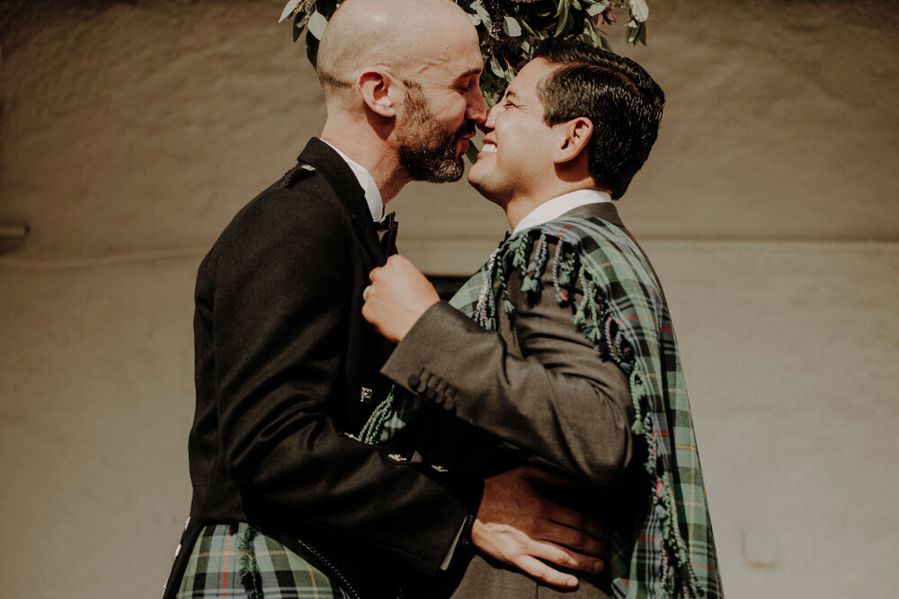  David and James same sex wedding in Scotland 