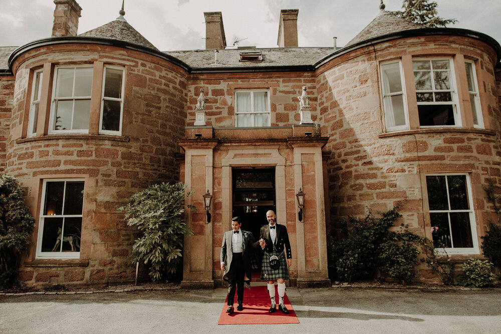  David and James same sex wedding in Scotland 