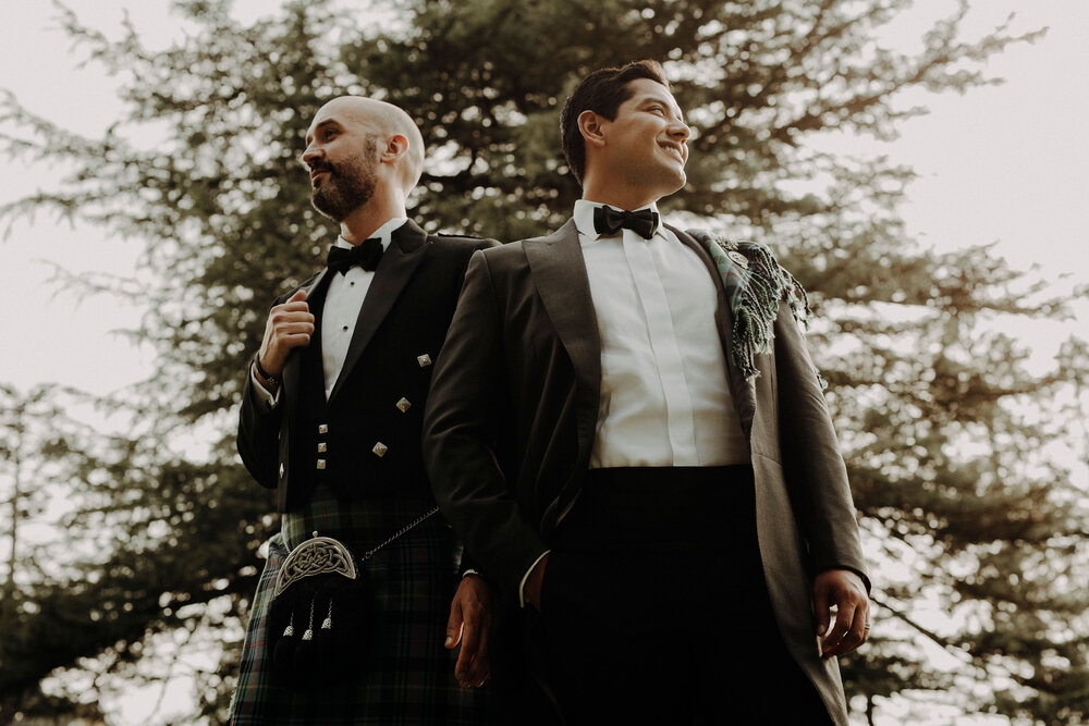  David and James same sex wedding in Scotland 