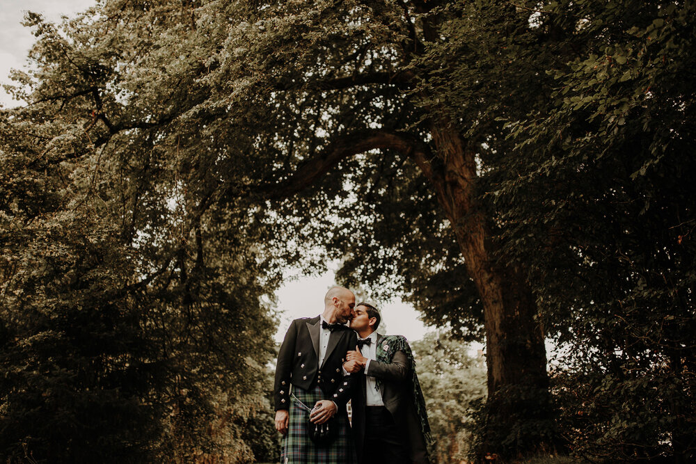  David and James same sex wedding in Scotland 