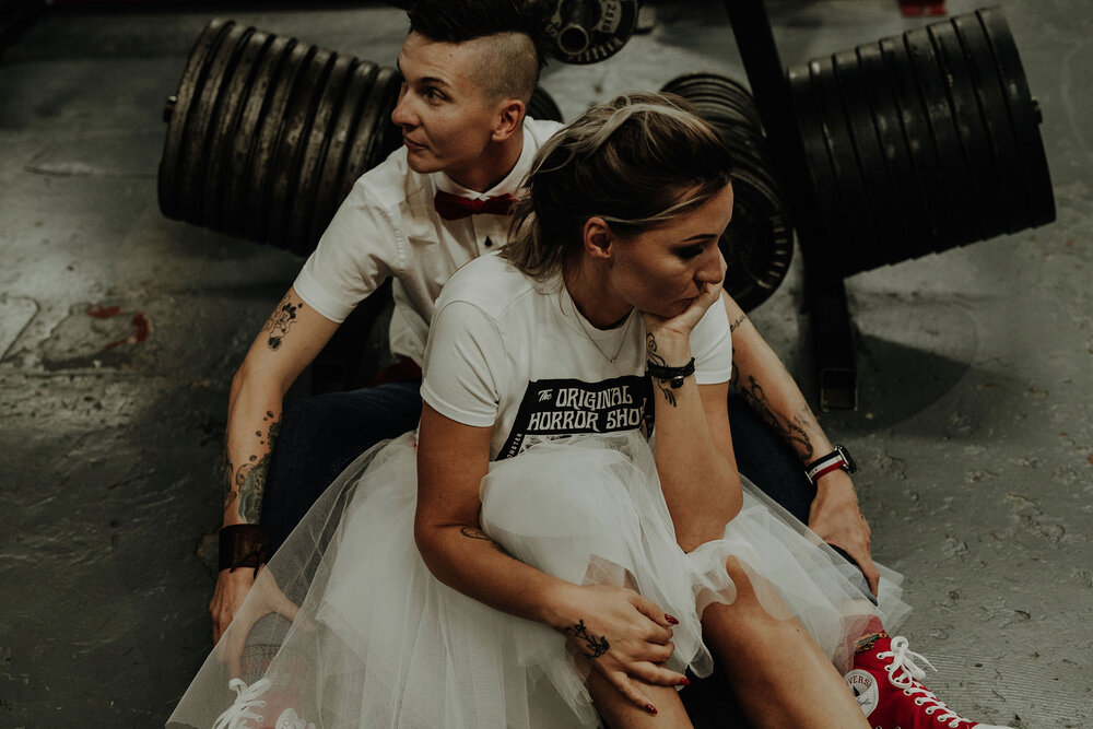  Gym wedding photoshoot  