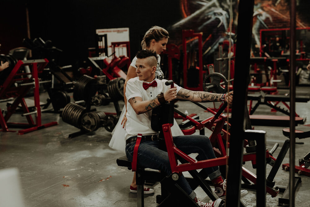  Gym wedding photoshoot  