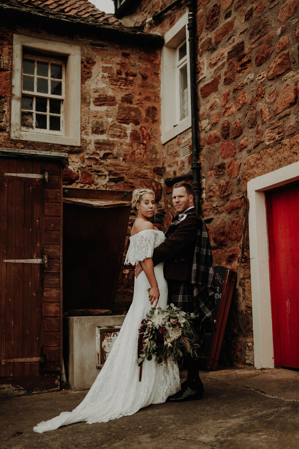  The cow shed Crail wedding photos 