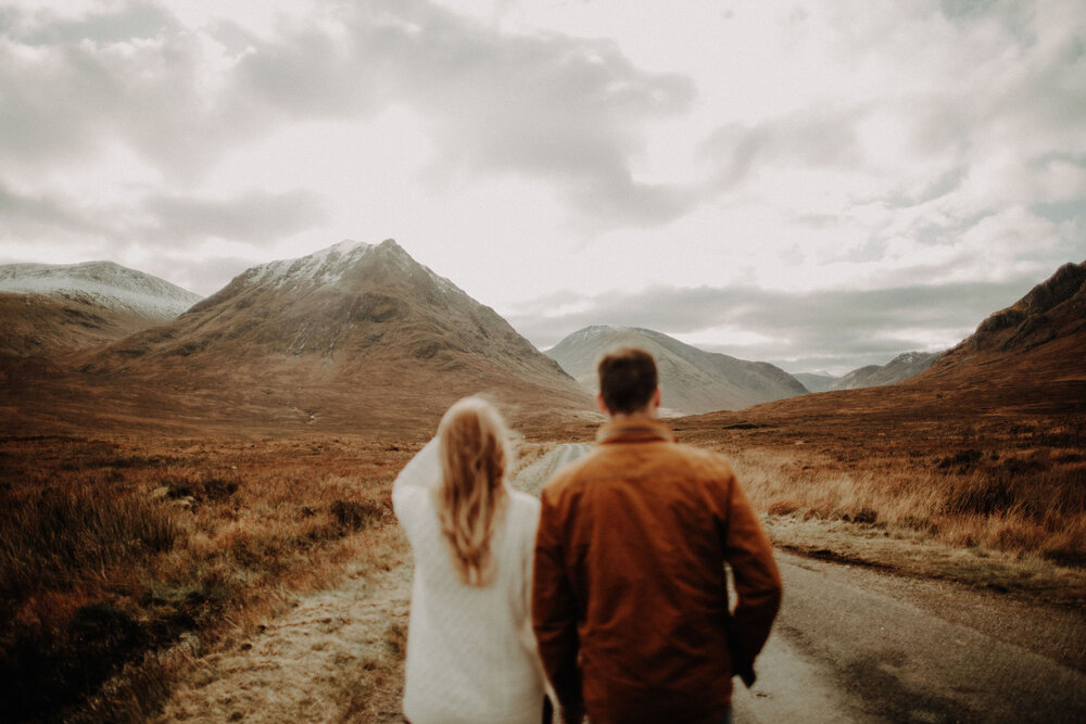  US couple in Scottish Highlands 