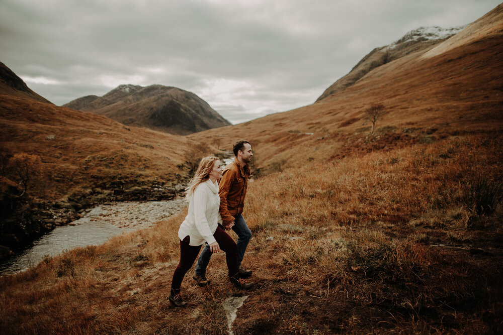  US couple in Scottish Highlands 