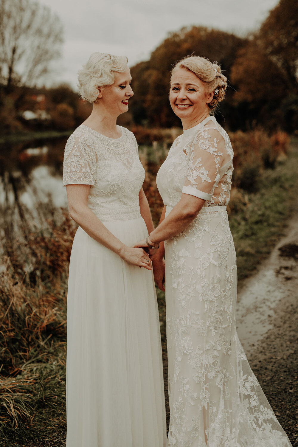  autumn Glasgow wedding two brides 