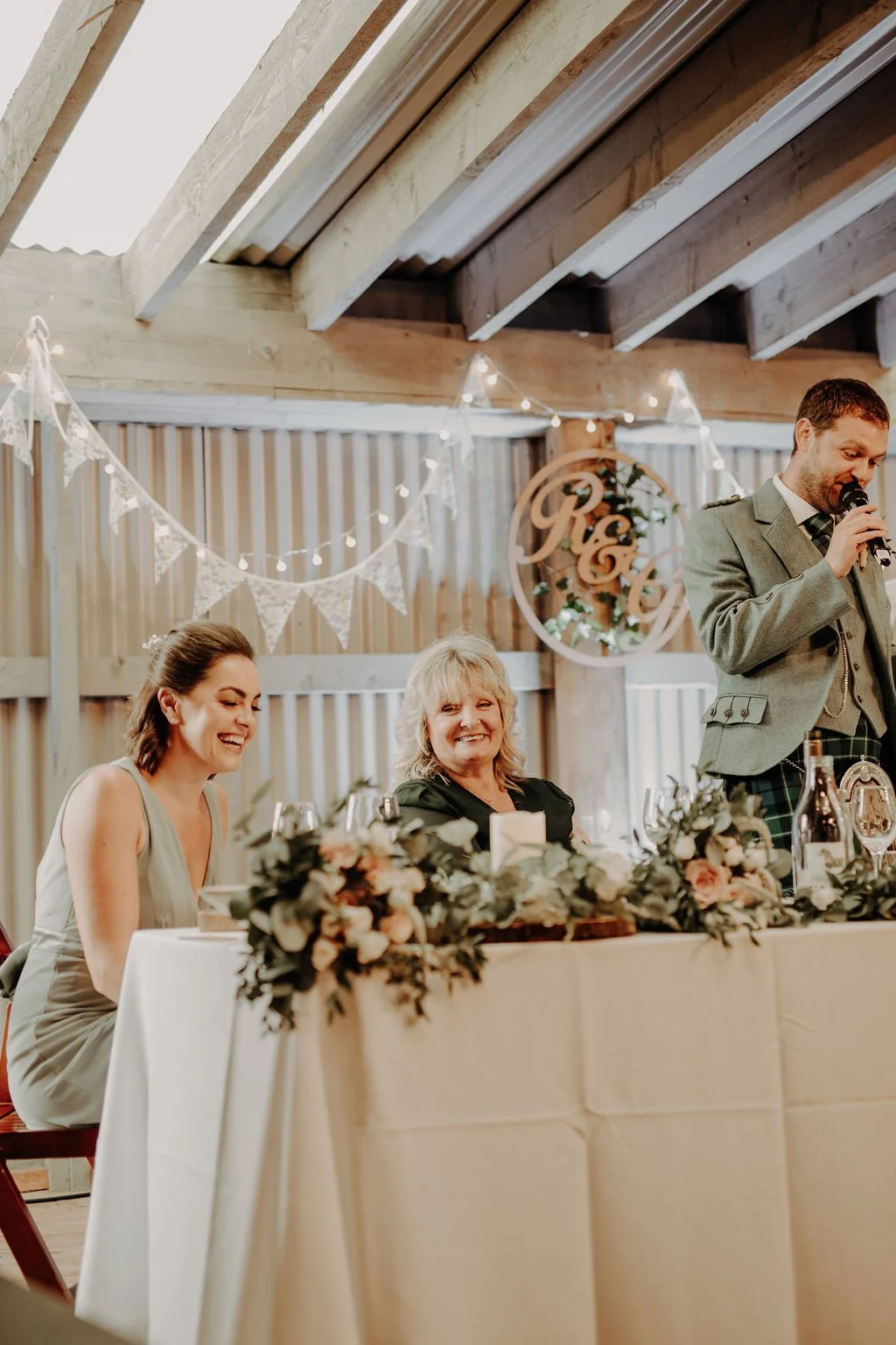 Knockraich Farm boho wedding Scotland