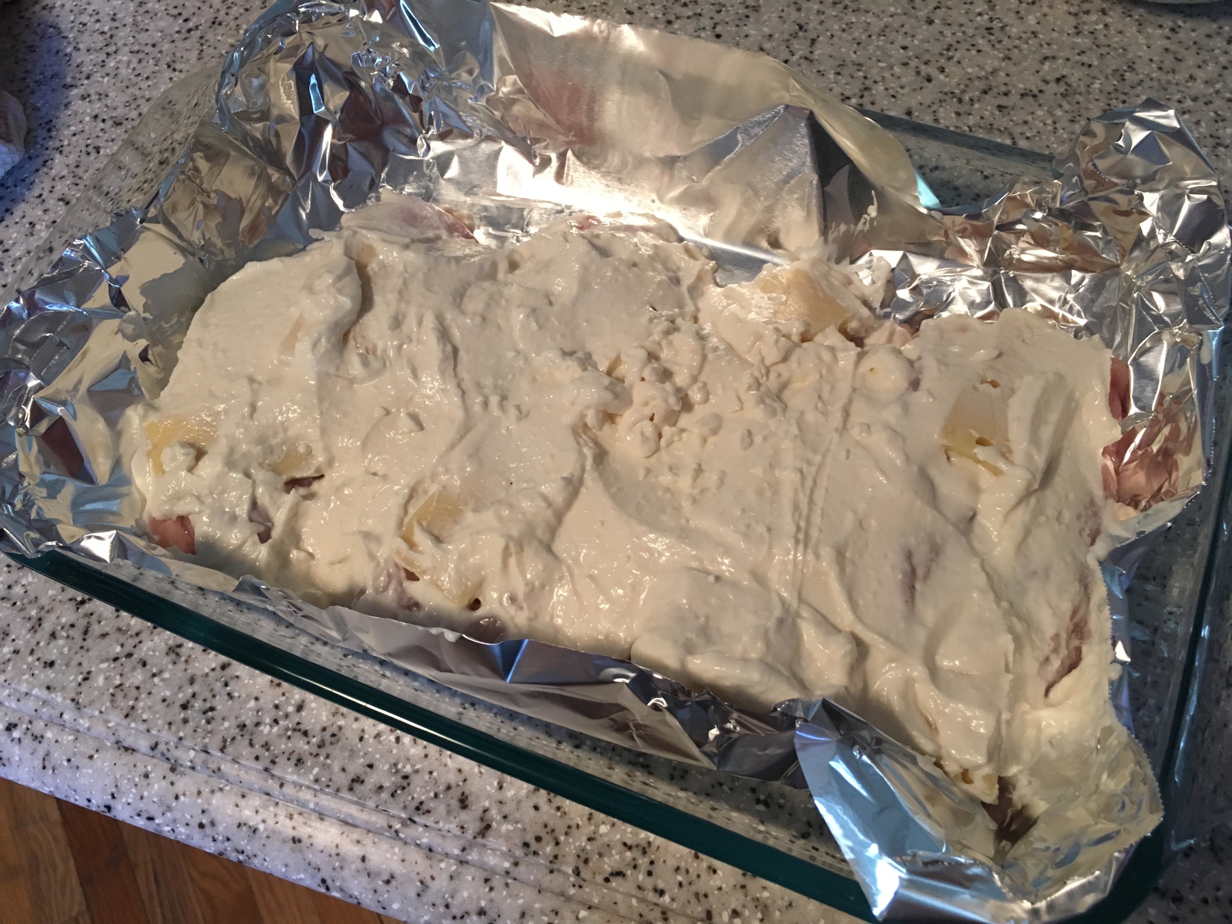  Right before the chicken hits the oven! 