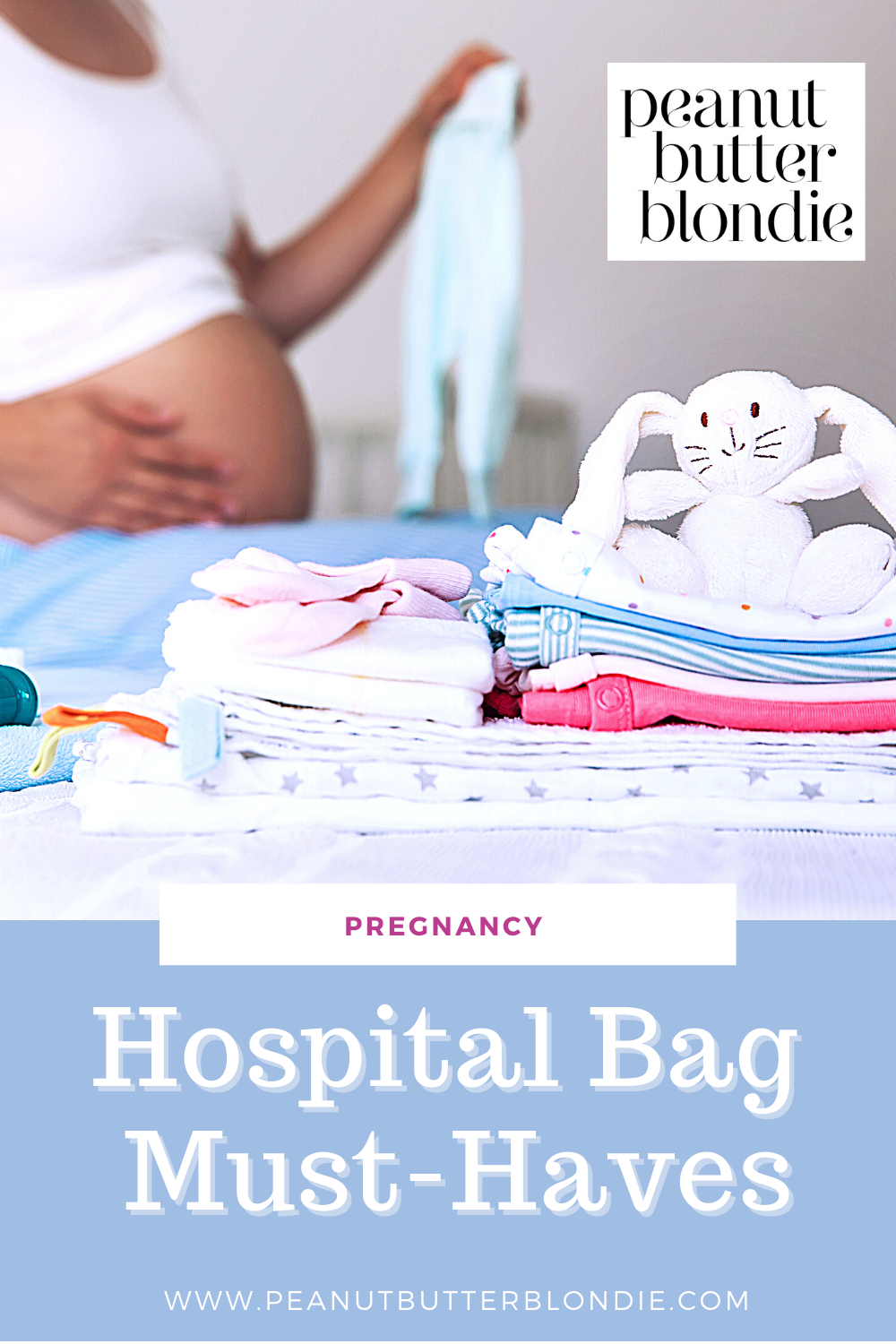 Baby Shower Gift: Hospital Essentials Bag - Peanut Butter Fingers