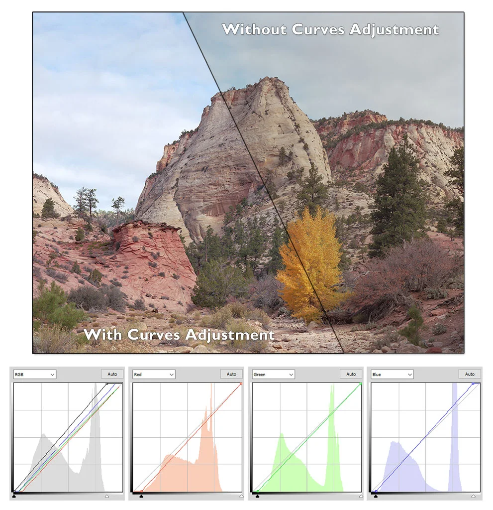 First curves layer adjustment
