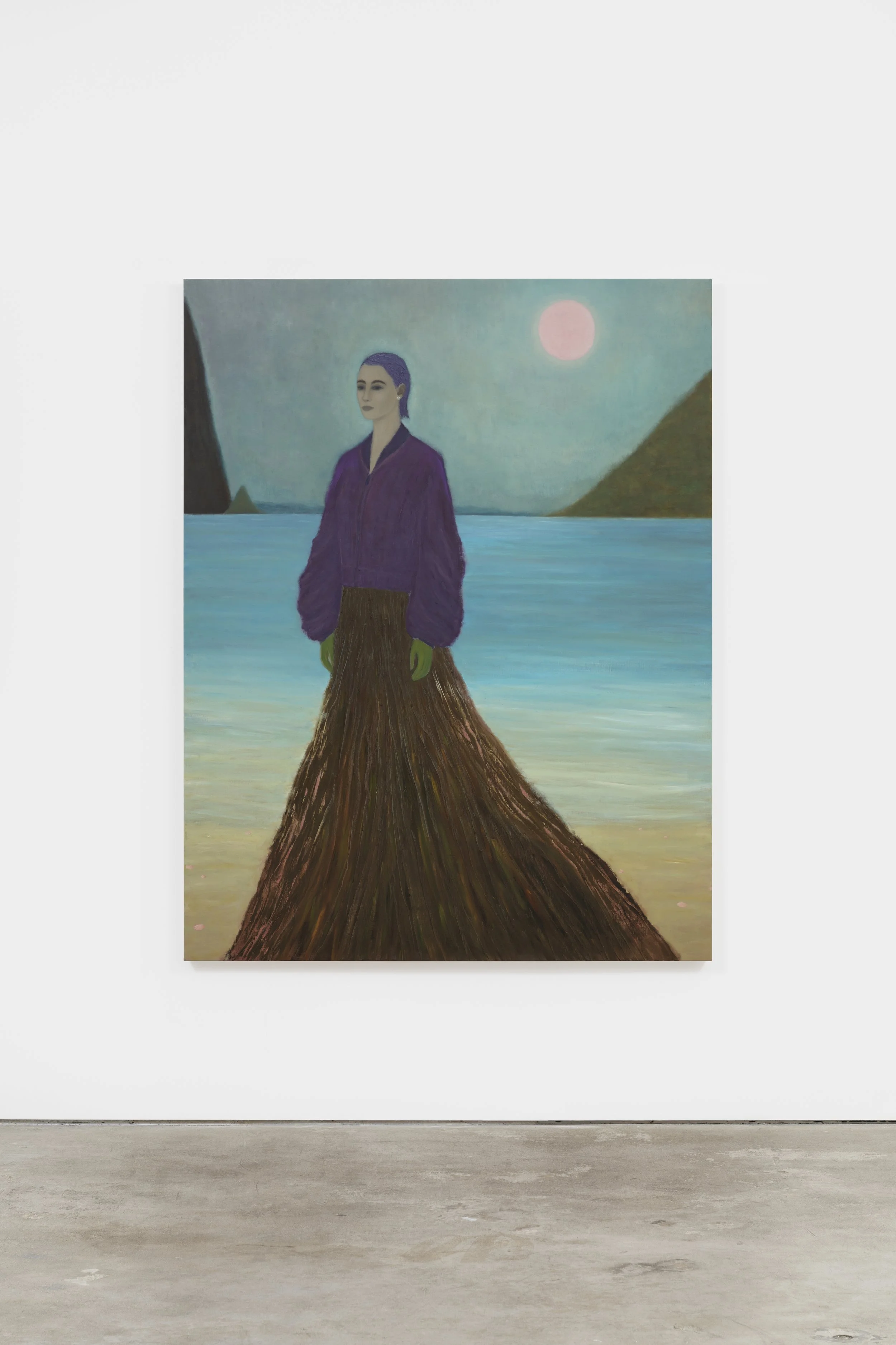  Kasper Sonne Skull Earring 2026 Oil on linen 200 x 155 cm 78.74 x 61 in 