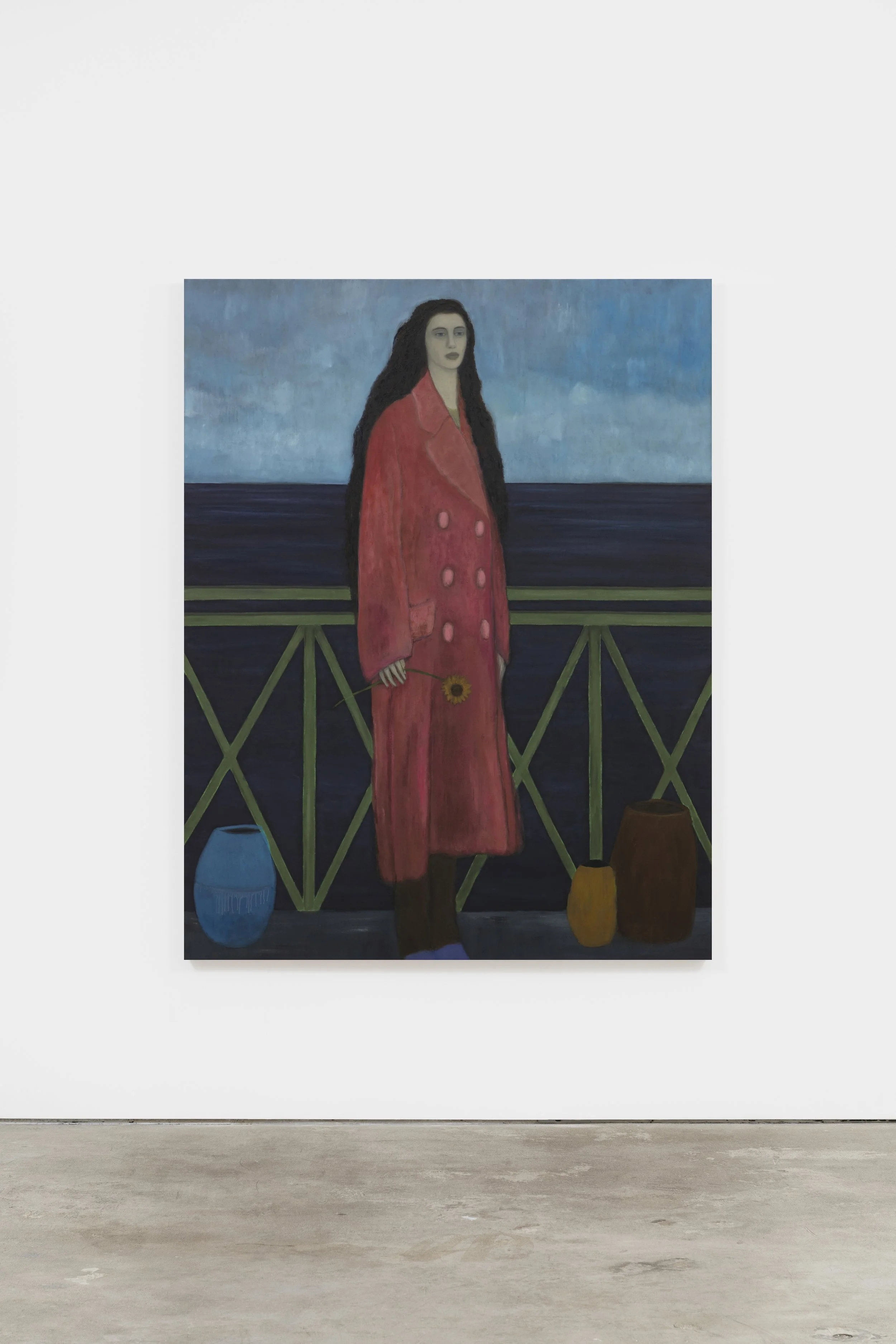  Kasper Sonne The Balcony (female) 2026 Oil on linen 200 x 155 cm 78.74 x 61 in 