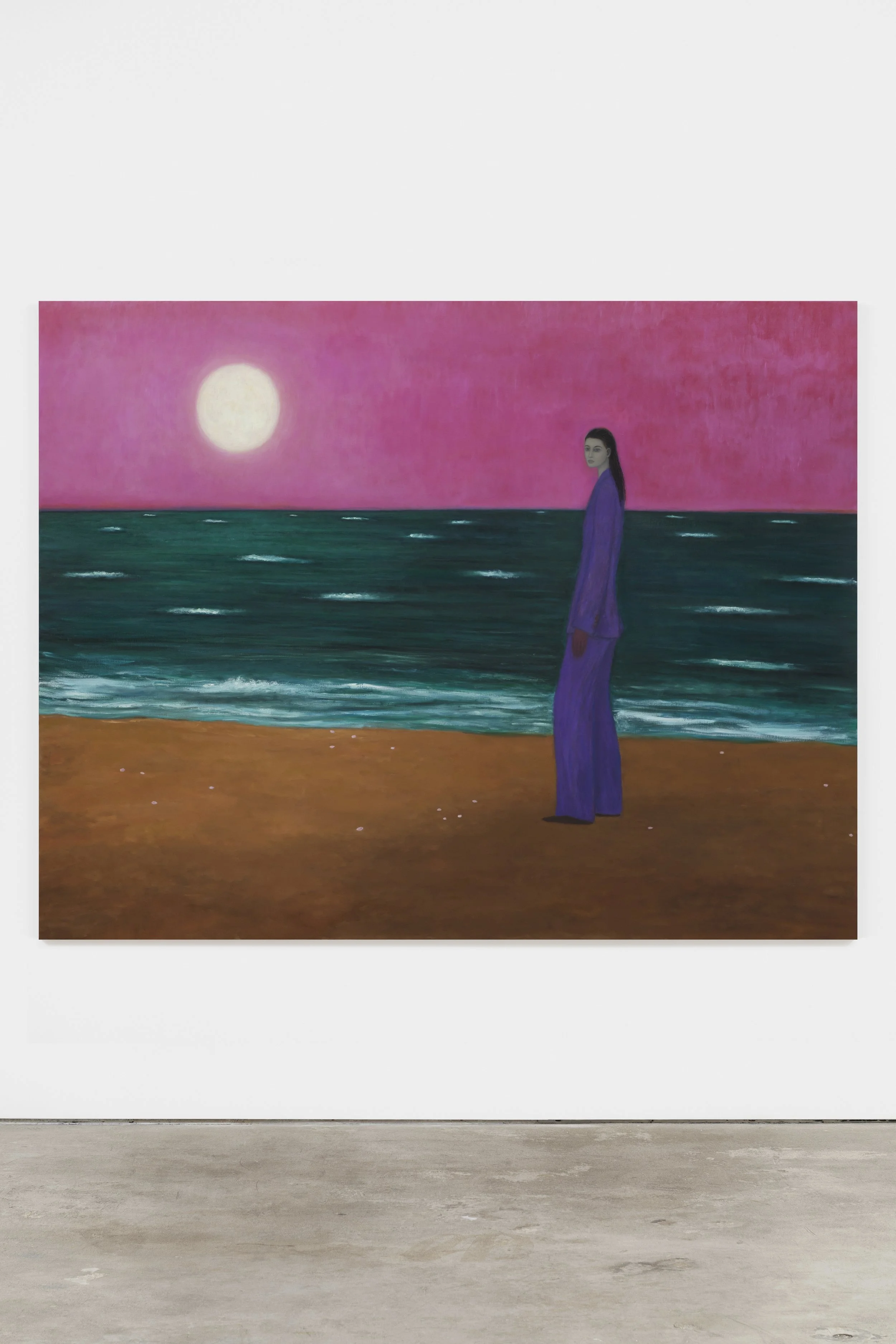  Kasper Sonne Purple Rain 2026 Oil on linen 195 × 250 cm 76 3/4 x 98 3/8 in 