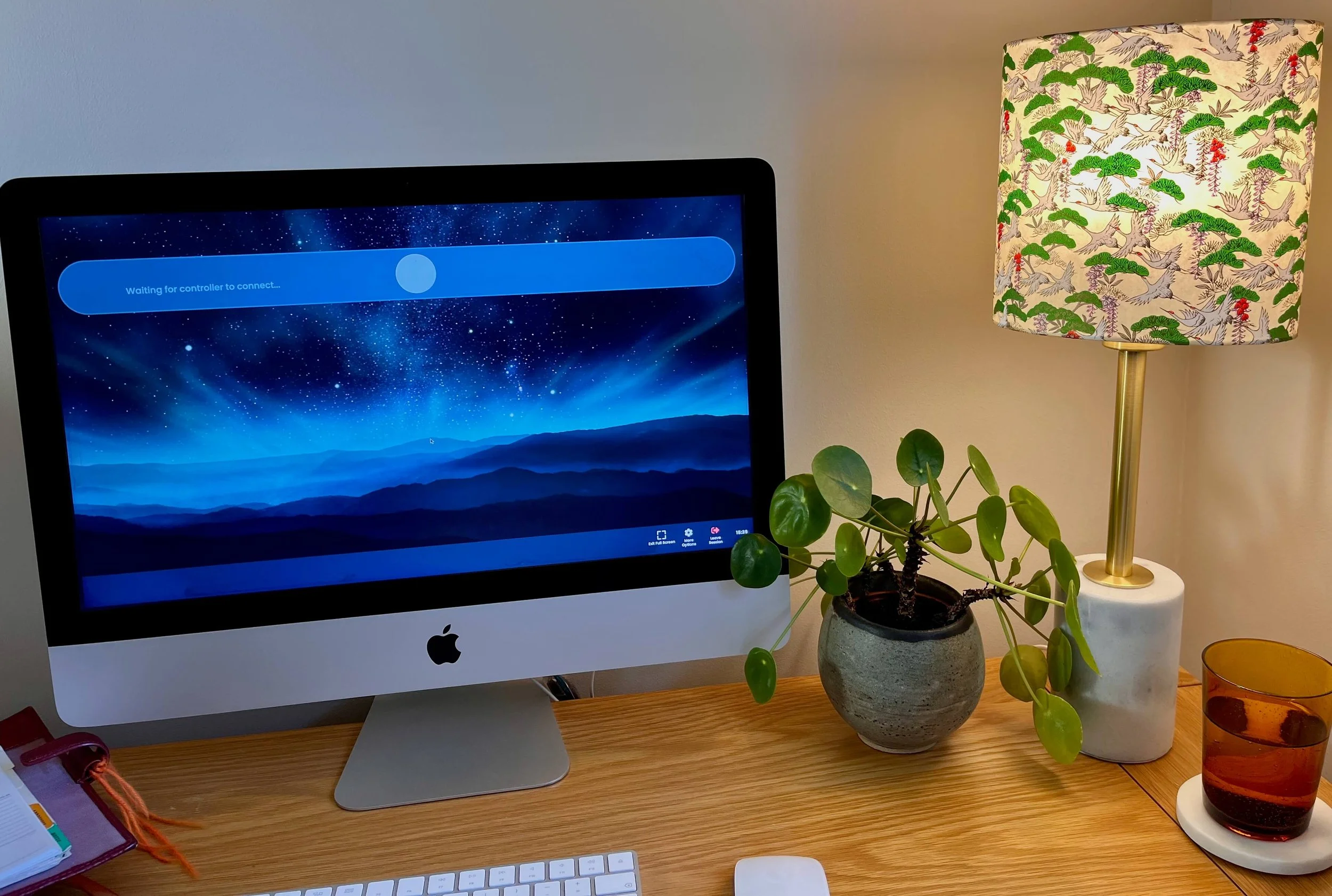 A laptop screen showing EMDR bilateral eye movement stimulation — an evidence-based trauma therapy approach used in online counselling sessions