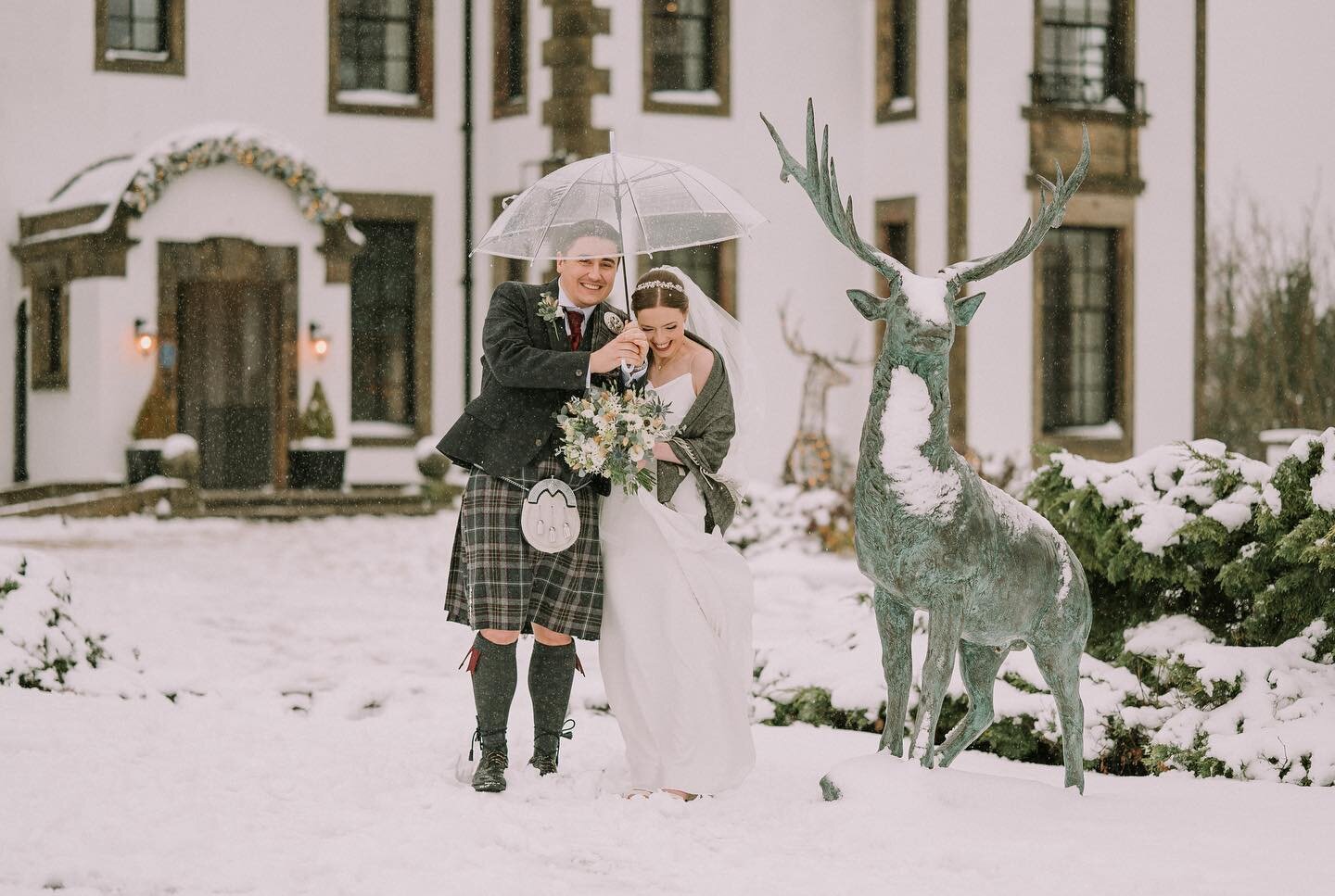 When you stand outside in the freezing cold snow for a few photos? I&rsquo;ll you forever! Rebecca &amp; Keith were troopers ❄️
.
.
.
.
.
#nikon #wedding #letsgetmarried #gleddoch #gleddochhousehotel #gleddochhotel #gleddochwedding #gleddochweddings 