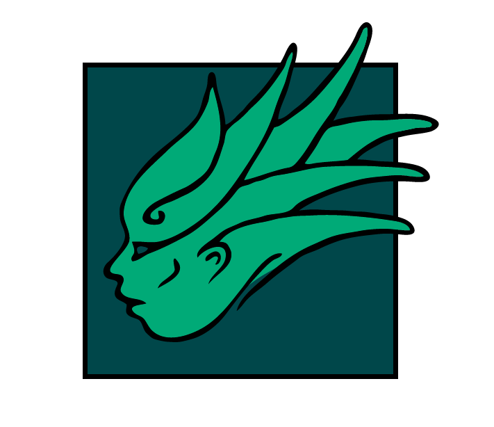 drawing of an aztec woman with agave as hair