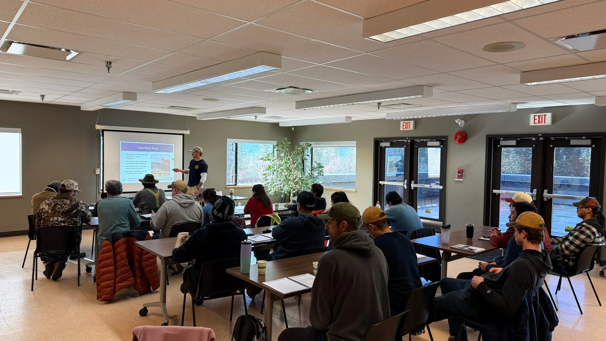 limləmt to Ryan Lewis from FNESS - First Nations' Emergency Services Society of BC for delivering the S-100A Annual Wildfire Safety Refresher 🔥  course to NRLP staff in Westbank. We want to ensure the safety of our staff while working in the field ?