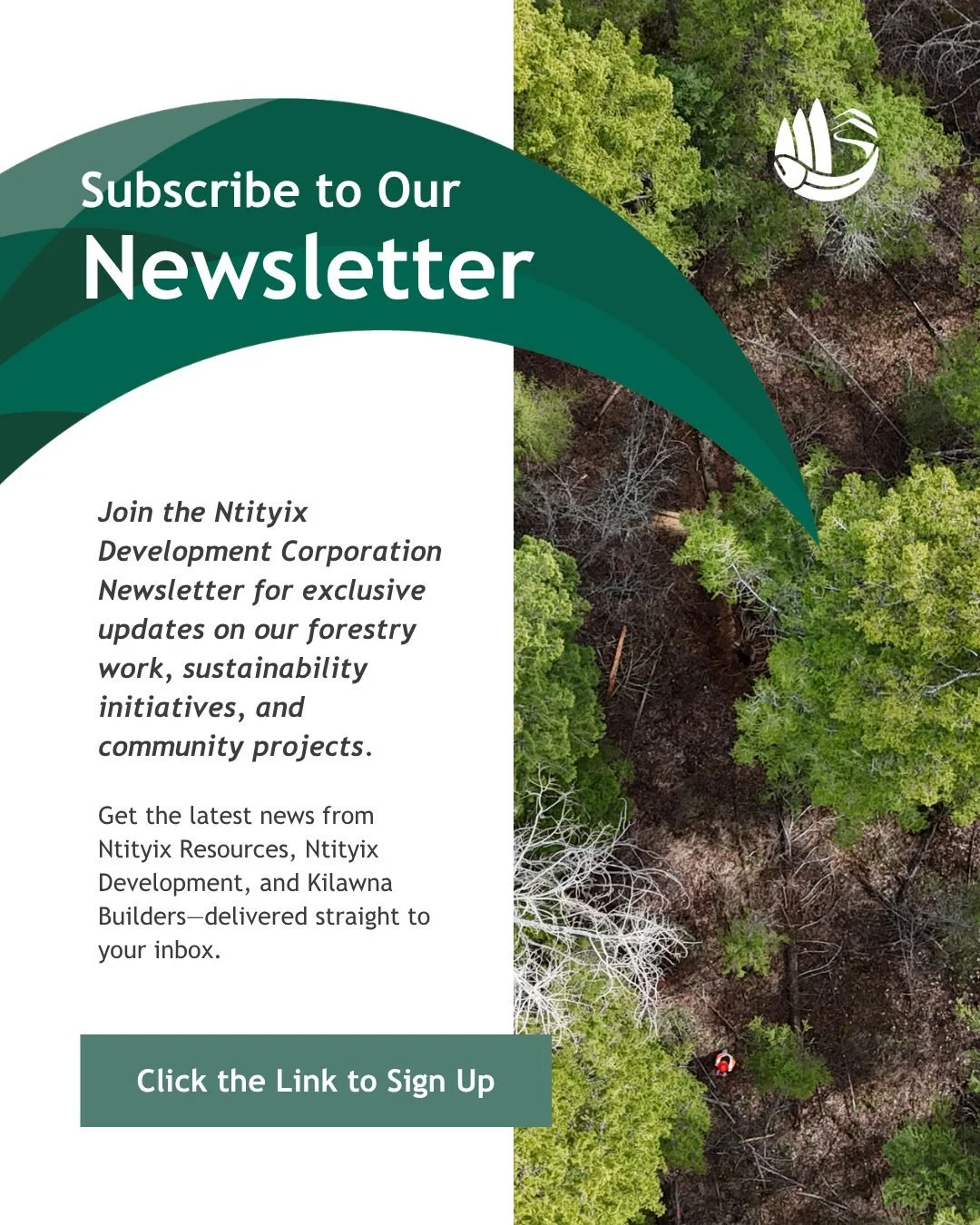 Join the Ntityix Development Corporation Newsletter for exclusive updates on our forestry work, sustainability initiatives, and community projects. Get the latest news from Ntityix Resources, Ntityix Development, and Kilawna Builders&mdash;delivered 
