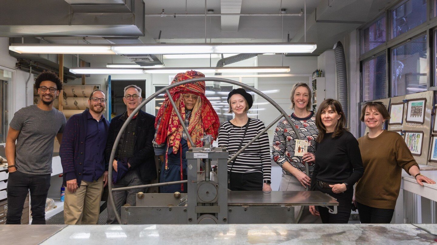 In early February, the Curated Storefront team was hosted by the Elizabeth Foundation for the Arts Robert Blackburn Printmaking Workshop.

Director of Programming and Partnerships Essye Klempner gave a tour of the oldest and longest-running community